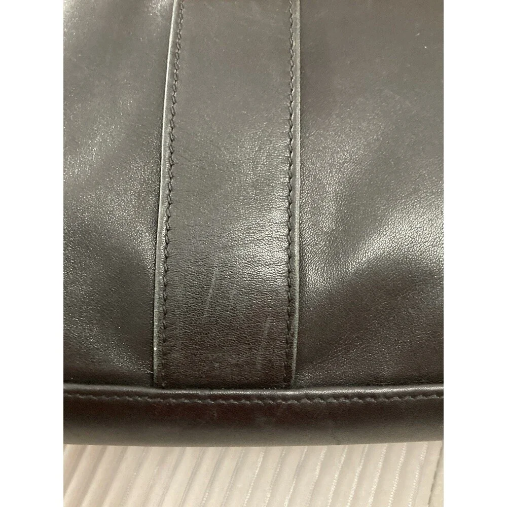 TUMI Black Leather Briefcase Laptop Bag 15" Business Travel Work Case 9601D4 - Picture 11 of 16